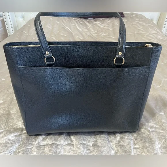 Coach Addison Tote - black crossgrain leather - Picture 12 of 16
